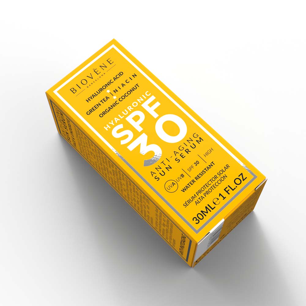 HYALURONIC Anti-Aging SPF 30 Moisturizing Sun Serum High Protection, Organic Coconut