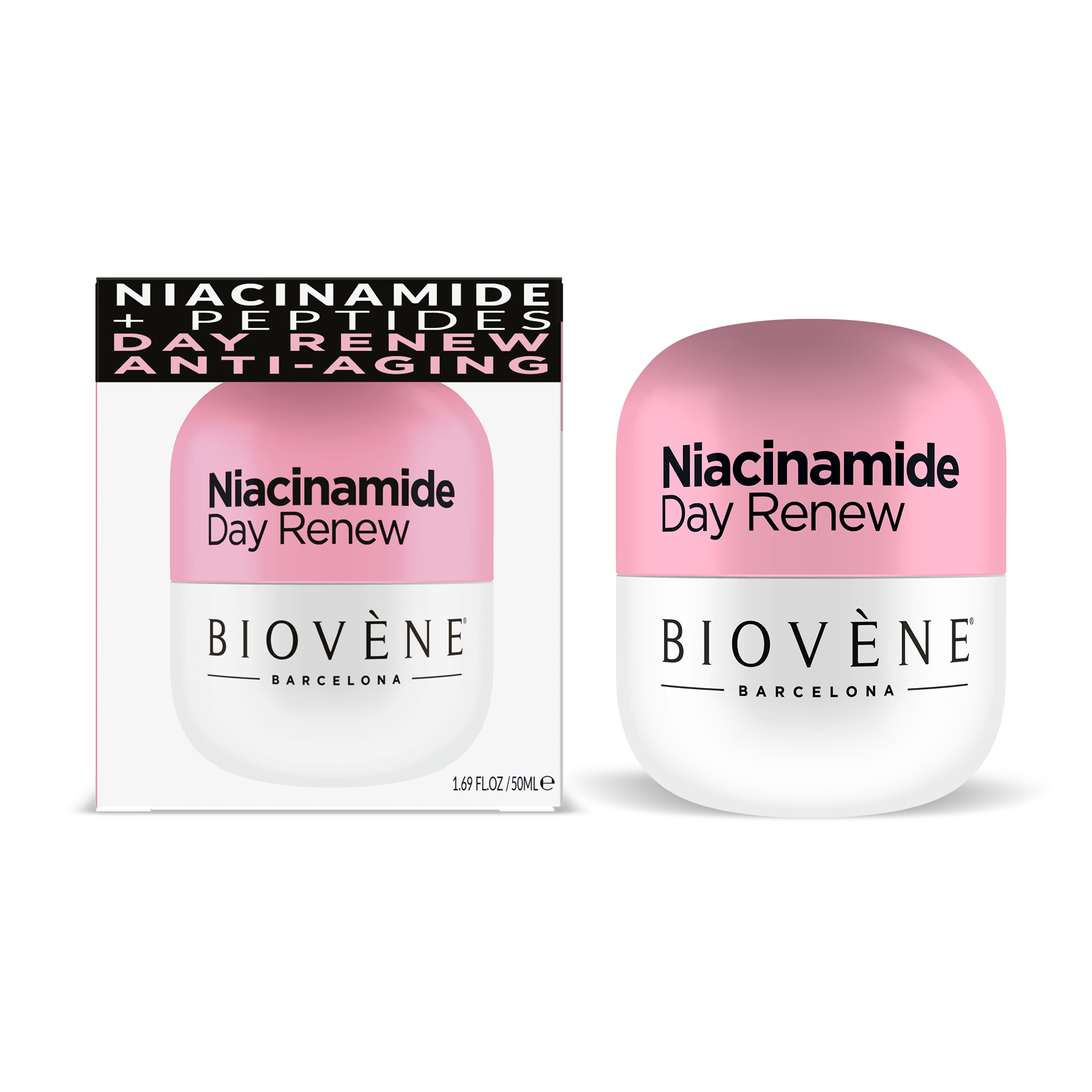 NIACINAMIDE DAY RENEW Revitalizing Moisturizer with Anti-Aging Peptides, Niacinamide & Organic Raspberry