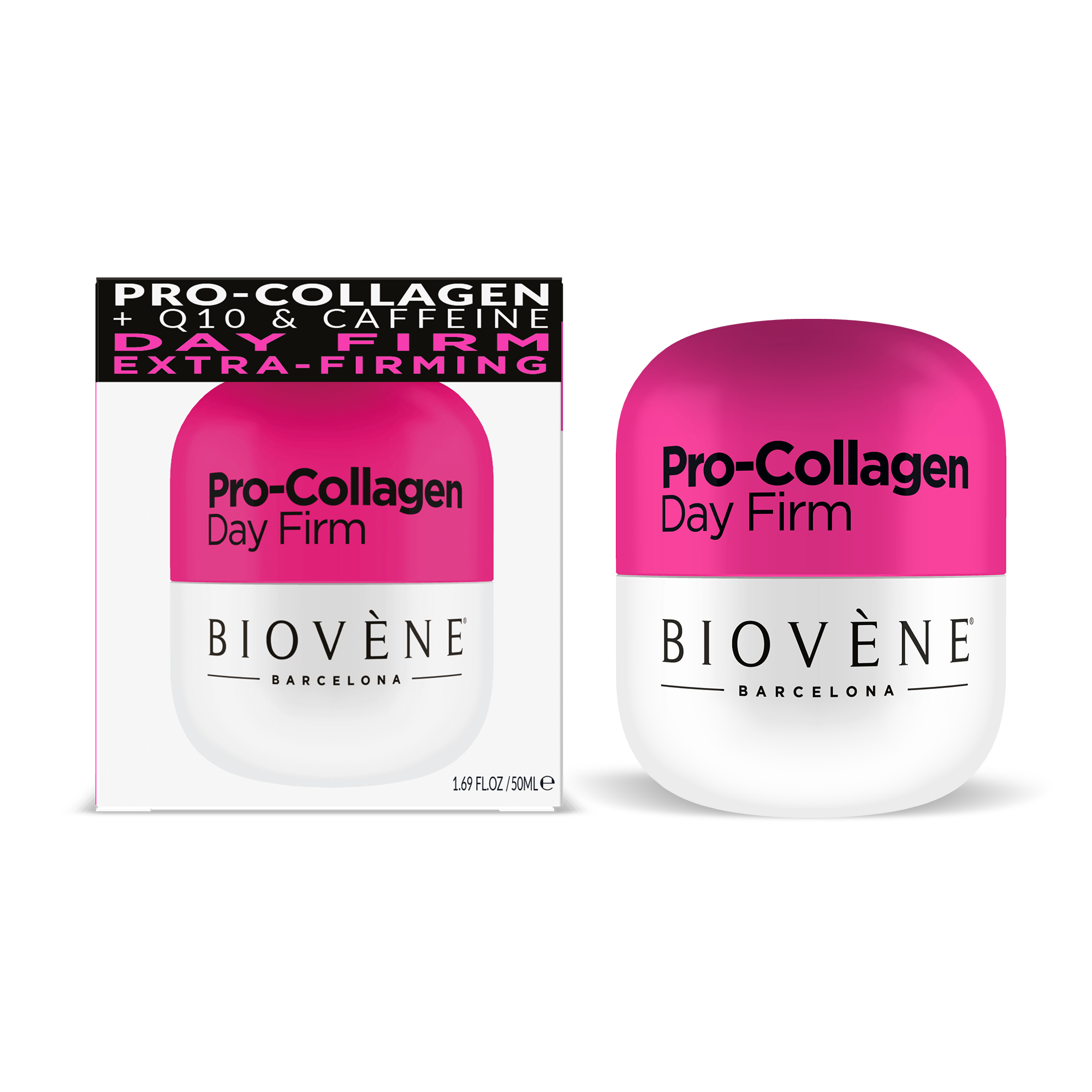 PRO-COLLAGEN DAY FIRM Extra-Firming Day Cream Moisturizer with Collagen, Q10, Caffeine & Organic Rosehip
