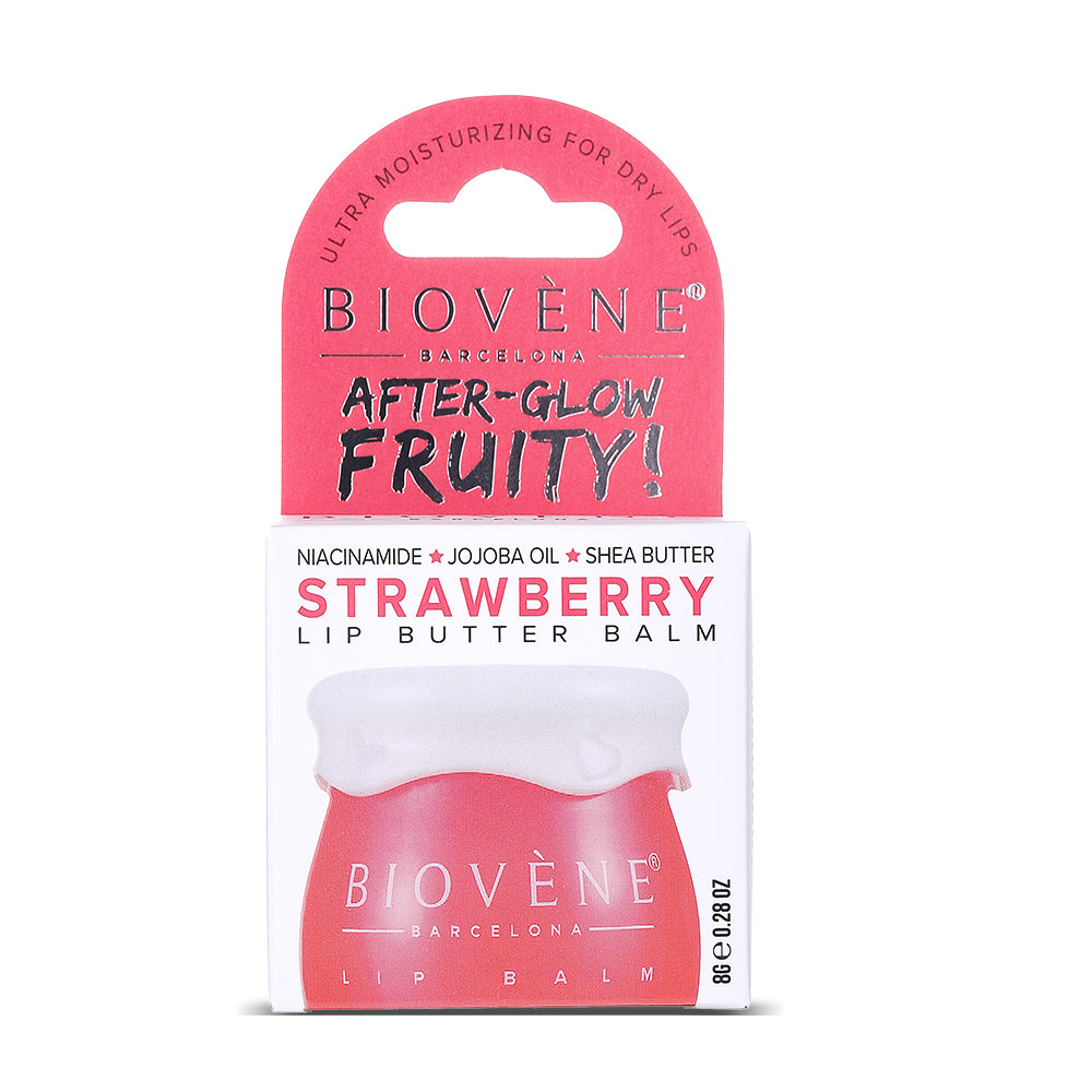 STRAWBERRY+NIACIN Lip Butter Balm After-Glow Fruity! Ultra Moisturizing for Dry & Chapped Lips