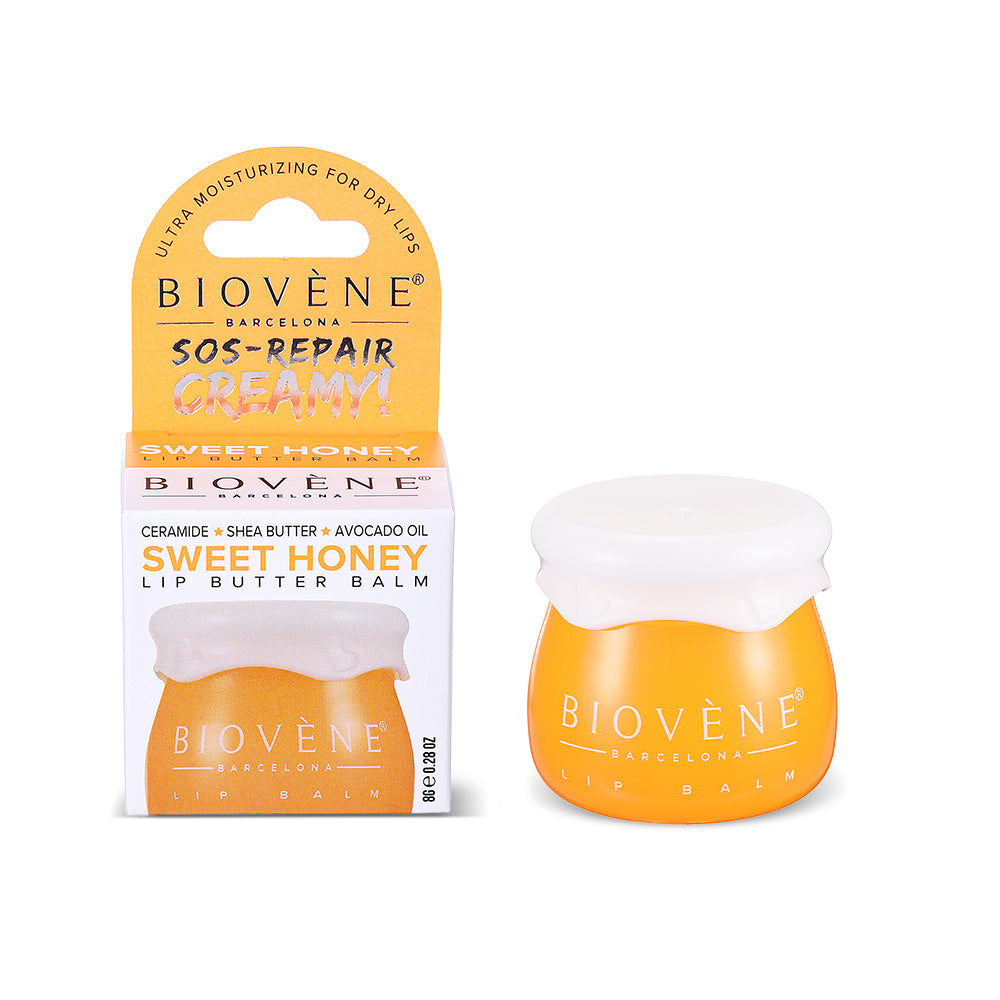 HONEY+CERAMIDE Lip Butter Balm SOS-Repair Creamy! Ultra Moisturizing for Dry & Chapped Lips