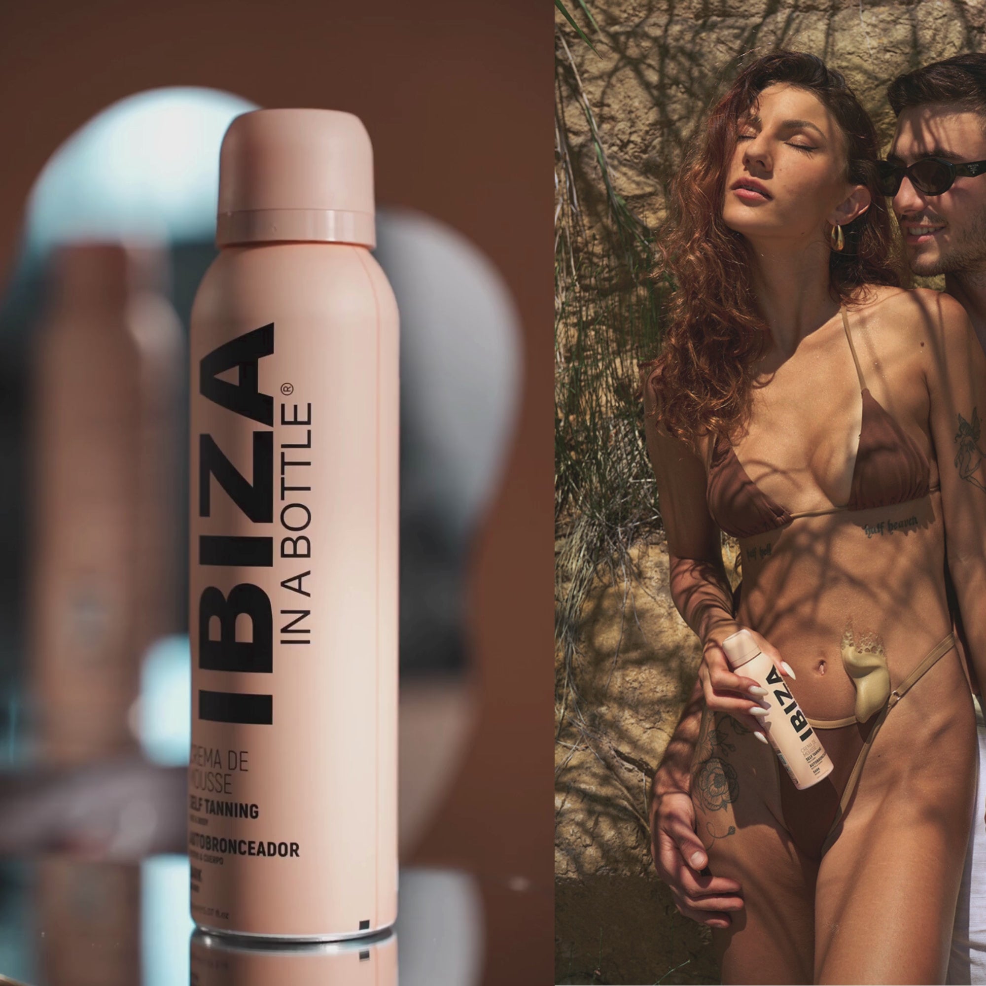 IBIZA CREMA DE MOUSSE Dark Self-Tanning Professional Face & Body Mousse