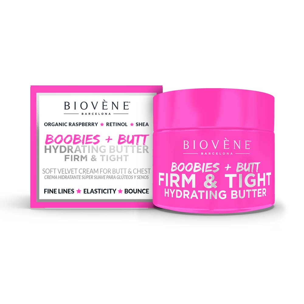 FIRM &amp; TIGHT HYDRA BUTTER Soft Velvet Organic Raspberry Cream for Boobies &amp; Butt