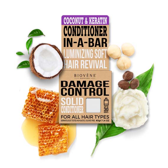 DAMAGE CONTROL Coconut & Keratin Solid Conditioner Bar