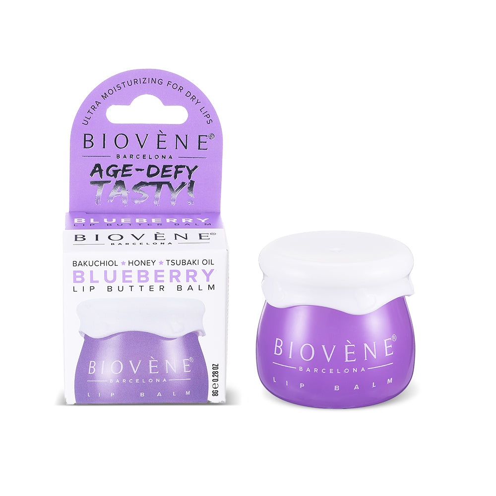 BLUEBERRY+BAKUCHIOL Lip Butter Balm Age-Defy Tasty! Ultra Moisturizing for Dry &amp; Chapped Lips