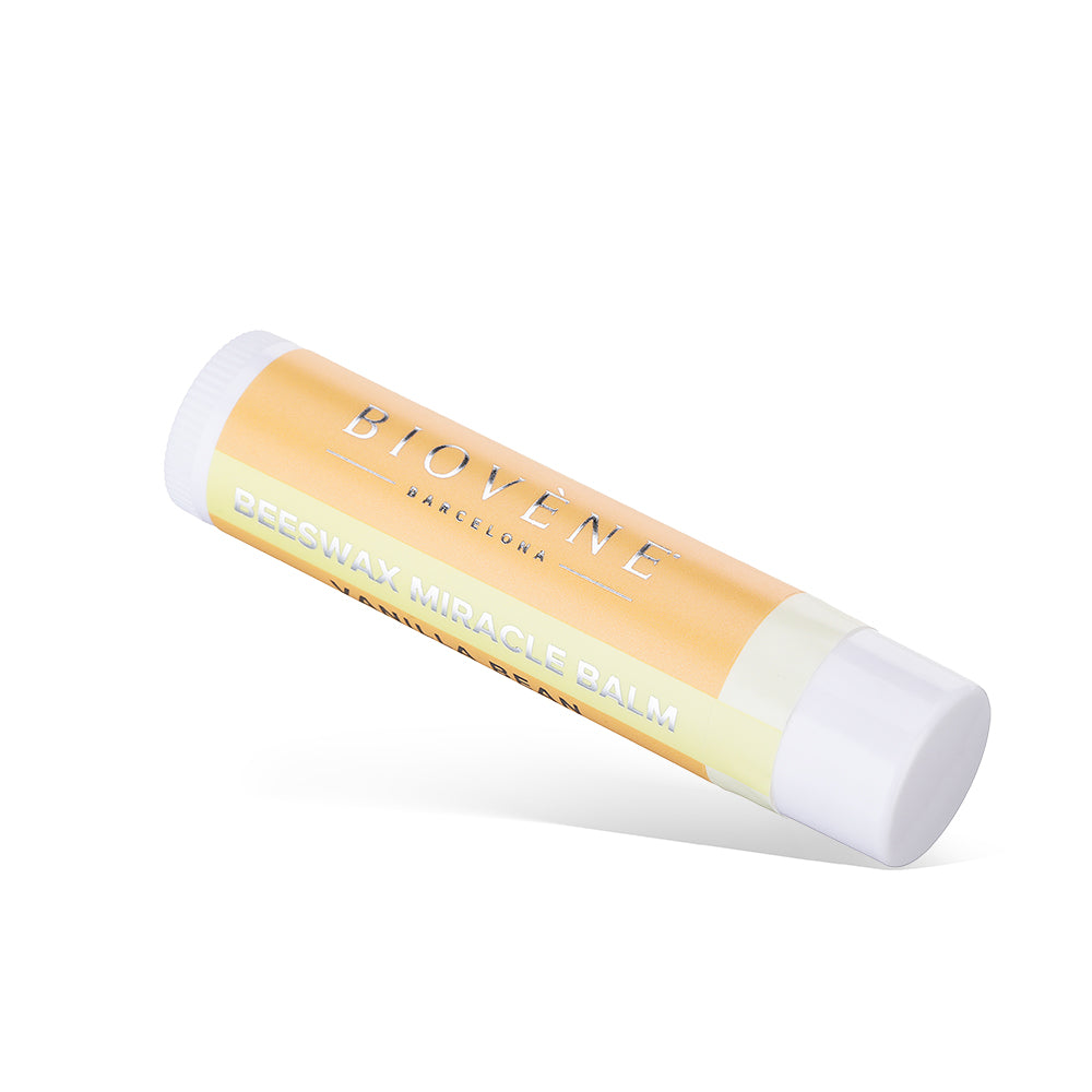 BEESWAX VANILLA BEAN Extra-Moisturizing Miracle Lip Balm for Dryness, Cracking &amp; Chapping, 4 pack