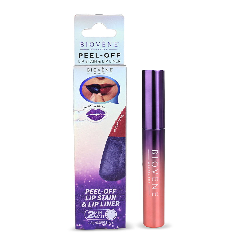 PEEL-OFF PERFECT REVEAL LIP STAIN & LINER IN ONE - Heat Trace Stay-Perfect All Day