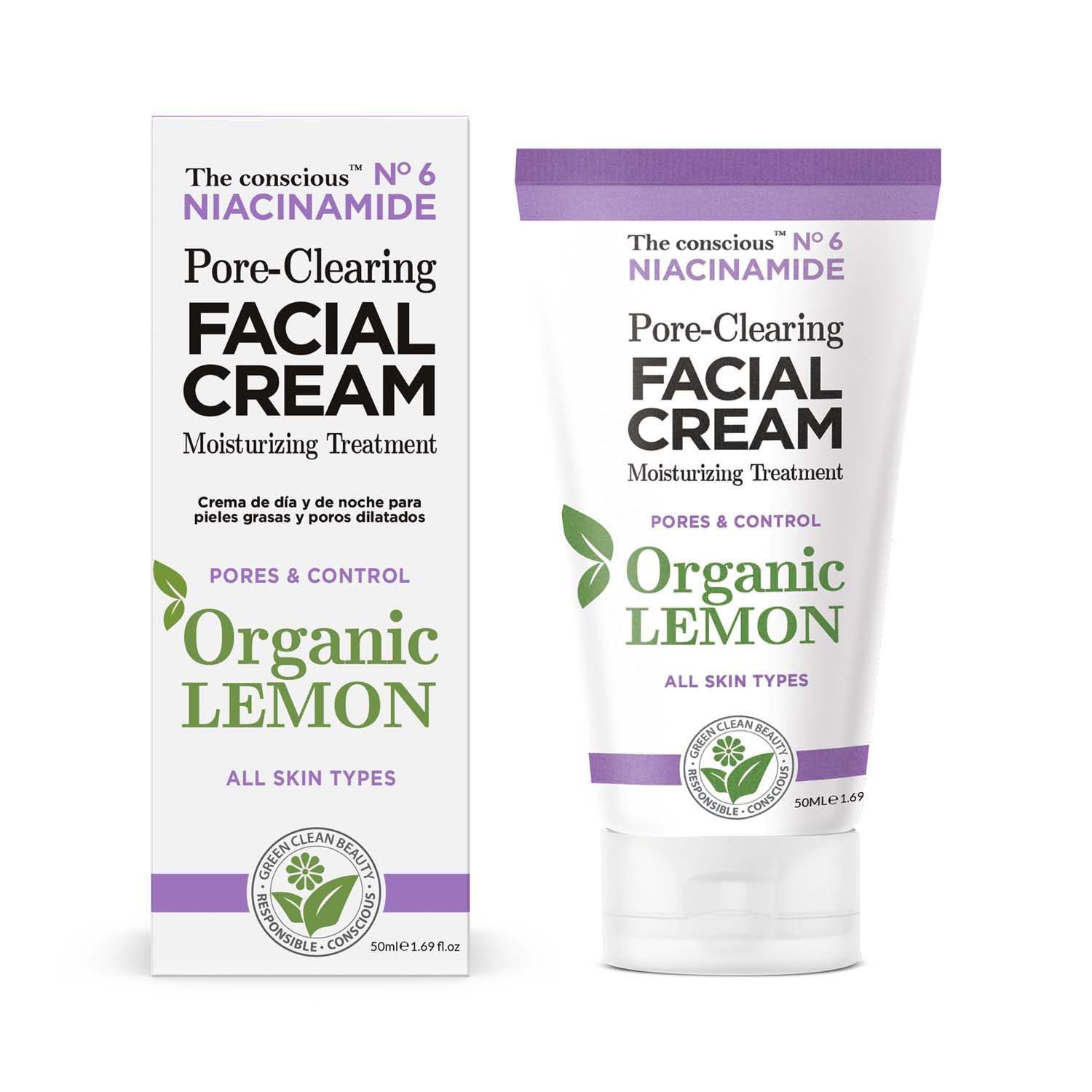 The conscious™ Niacinamide Pore-Clearing Facial Cream Organic Lemon