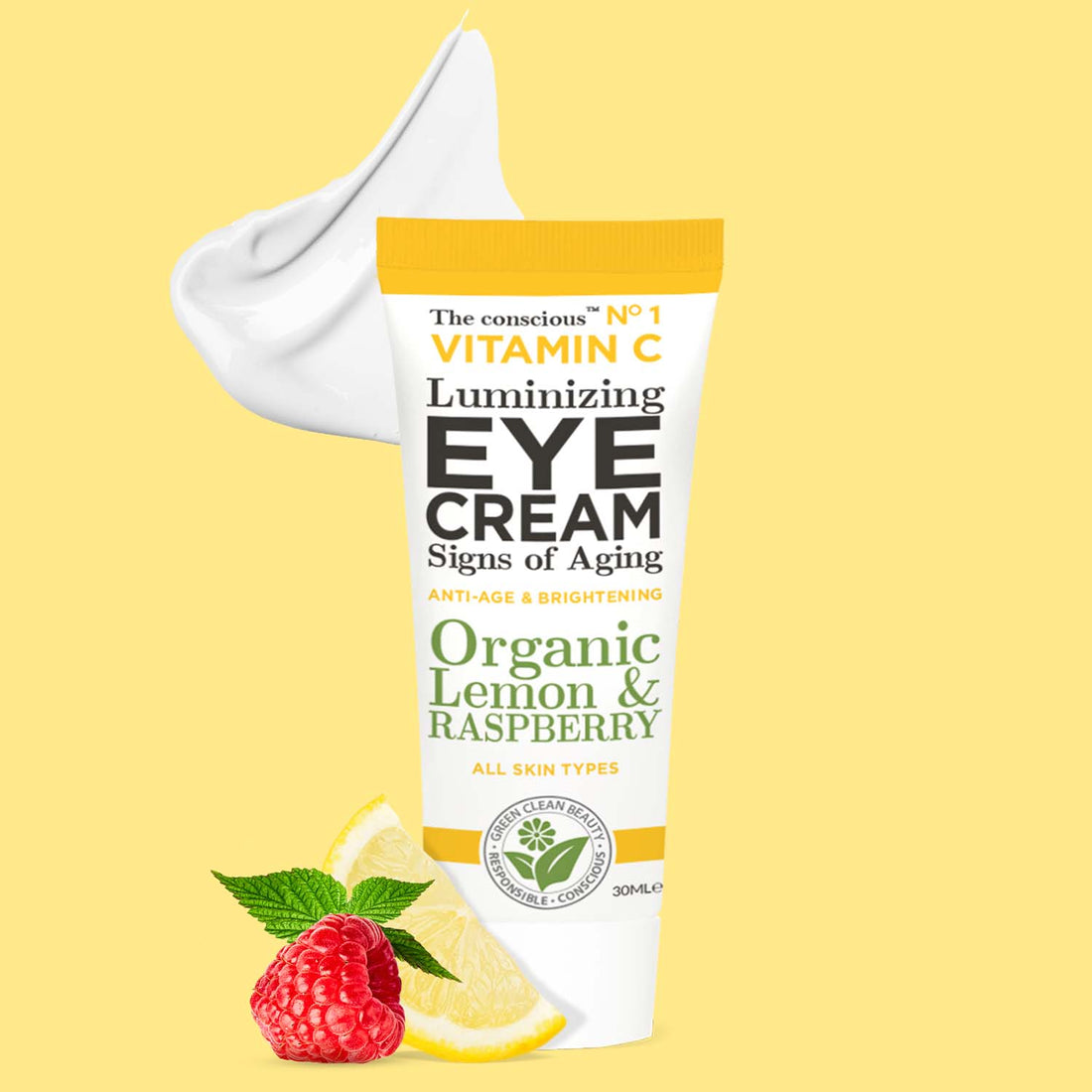 The conscious™ Vitamin C Luminizing Eye Cream Organic Lemon & Raspberry