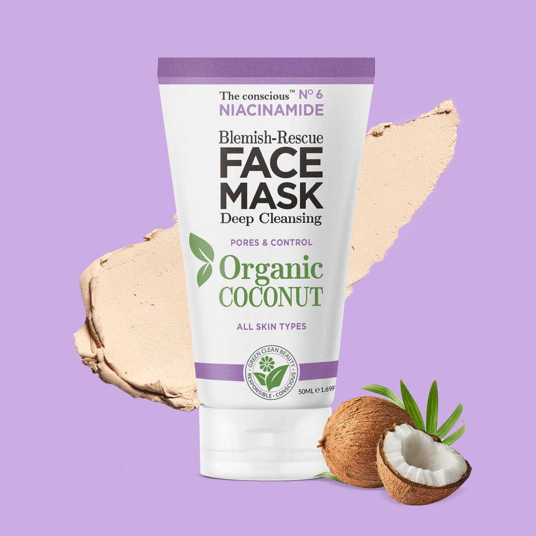 The conscious™ Niacinamide Blemish-Rescue Face Mask Organic Coconut
