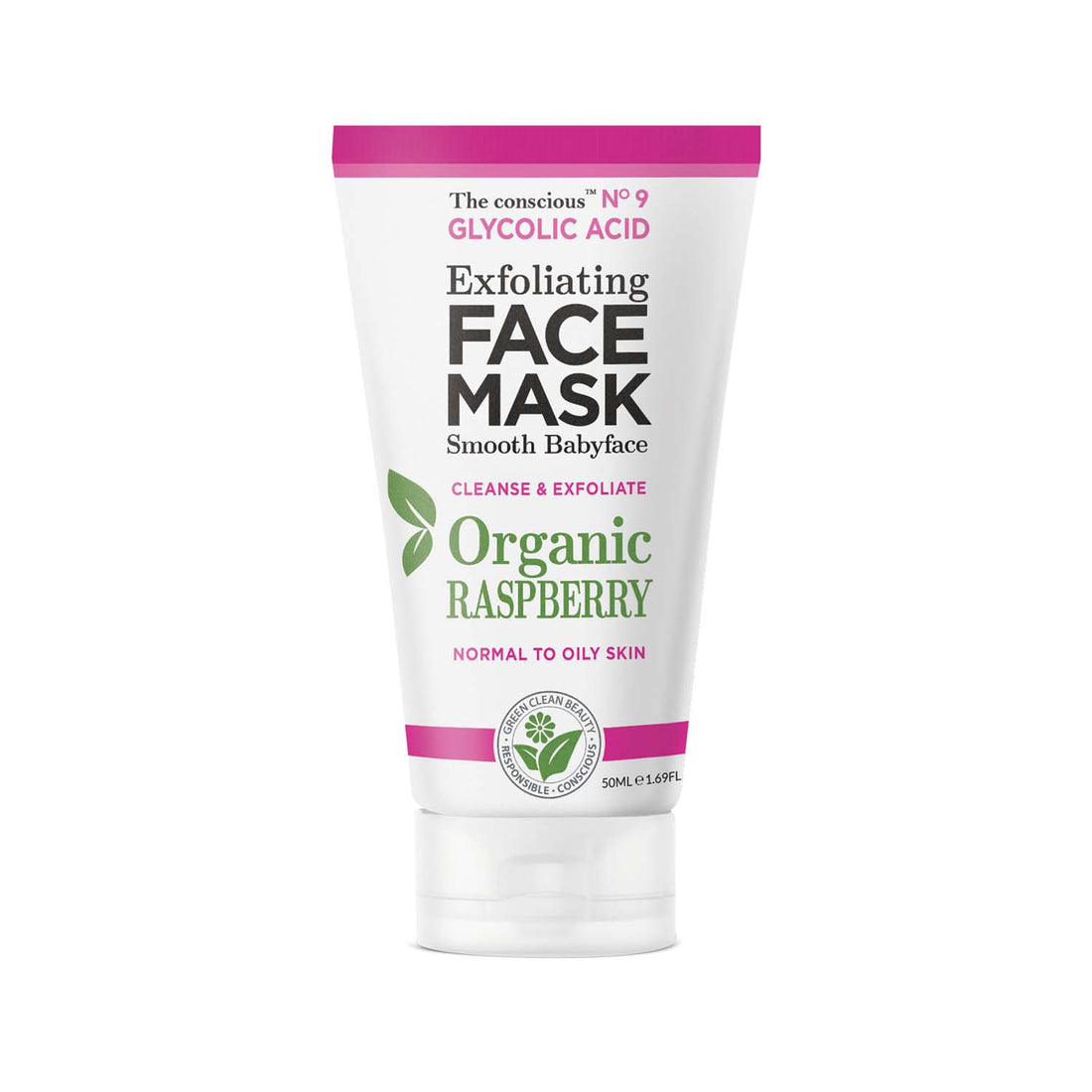 The conscious™ Glycolic Acid Exfoliating Face Mask Organic Raspberry