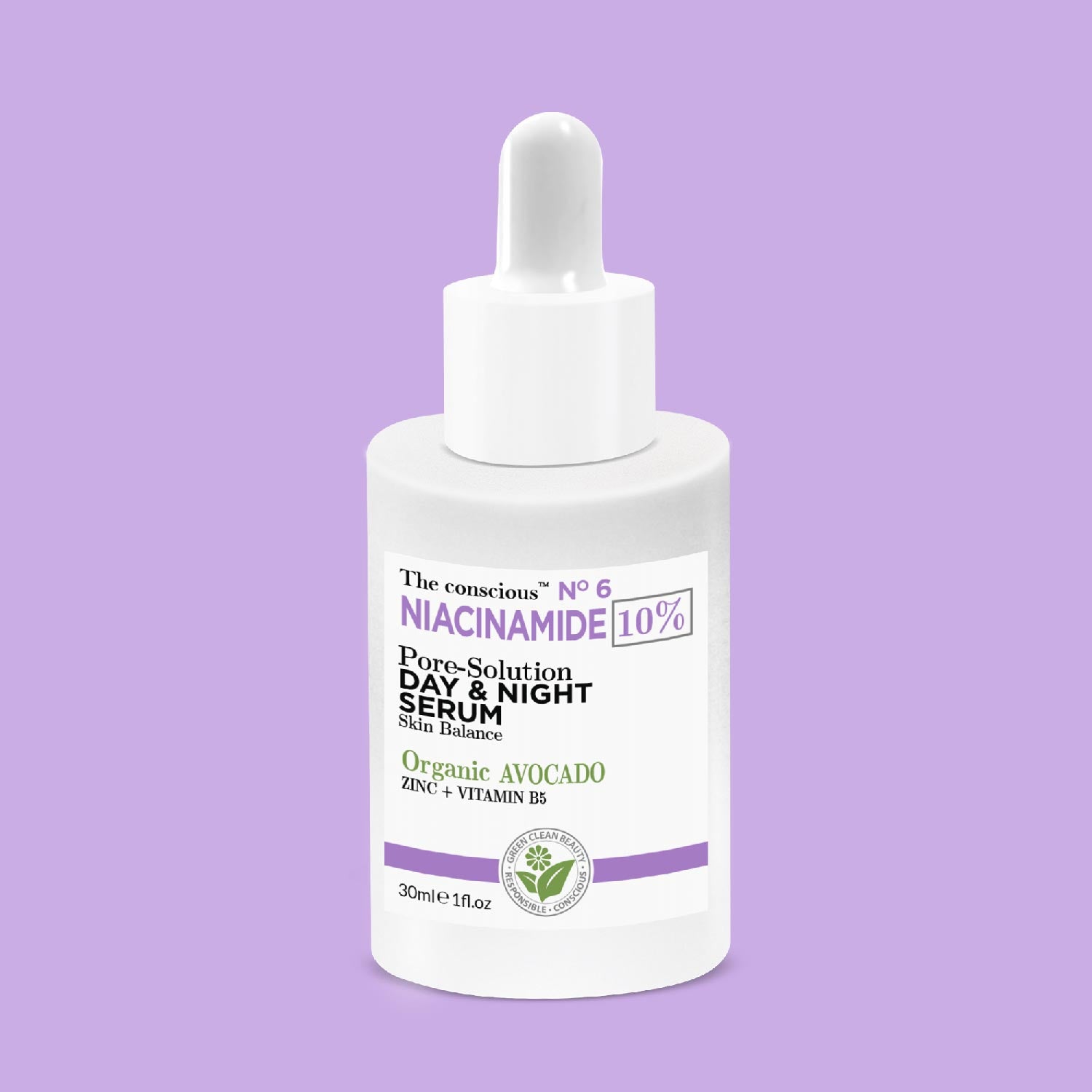 The conscious™ Niacinamide Pore-Solution Day &amp; Night Serum Organic Avocado